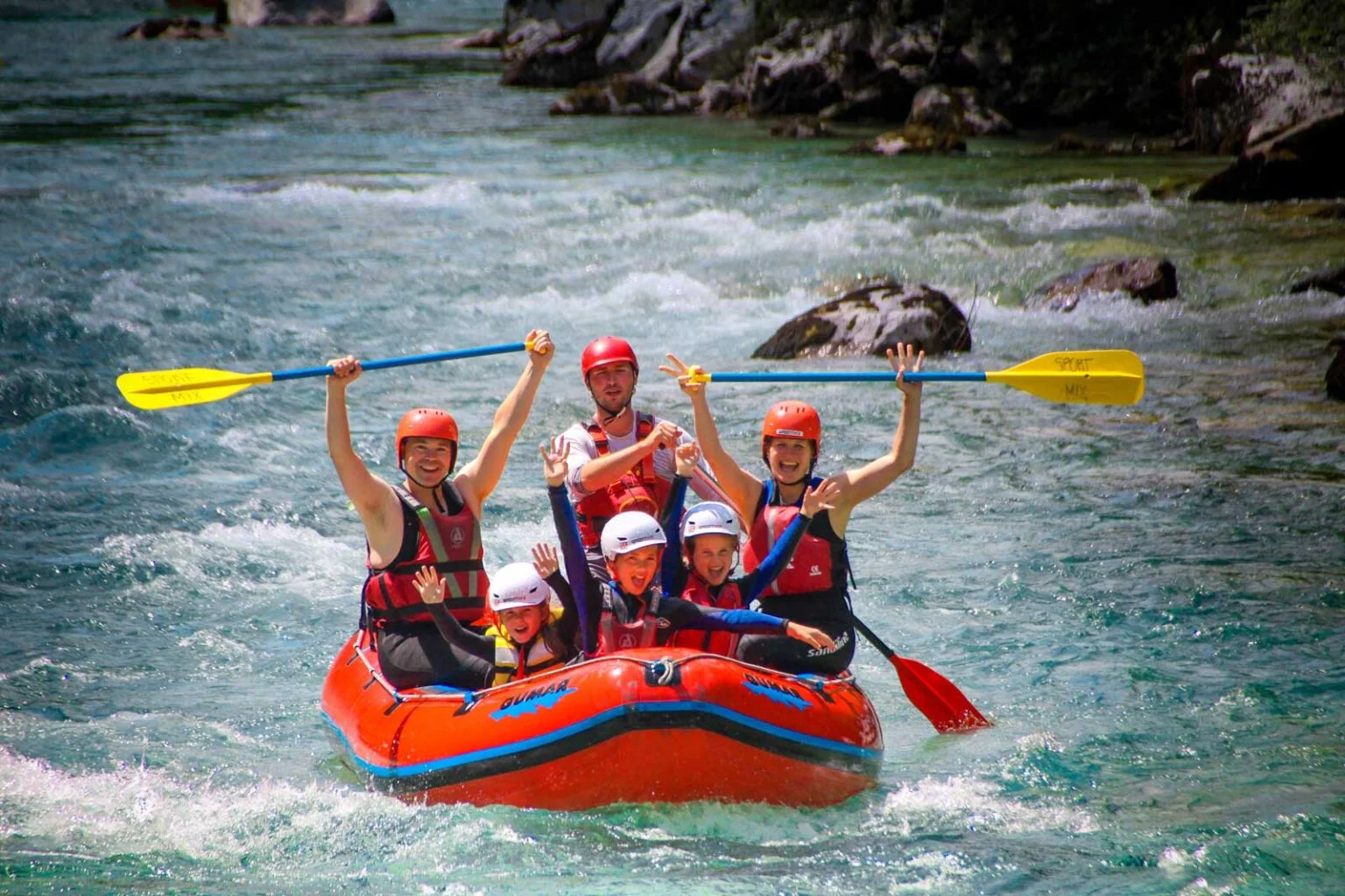 Family rafting Sportmix Bovec