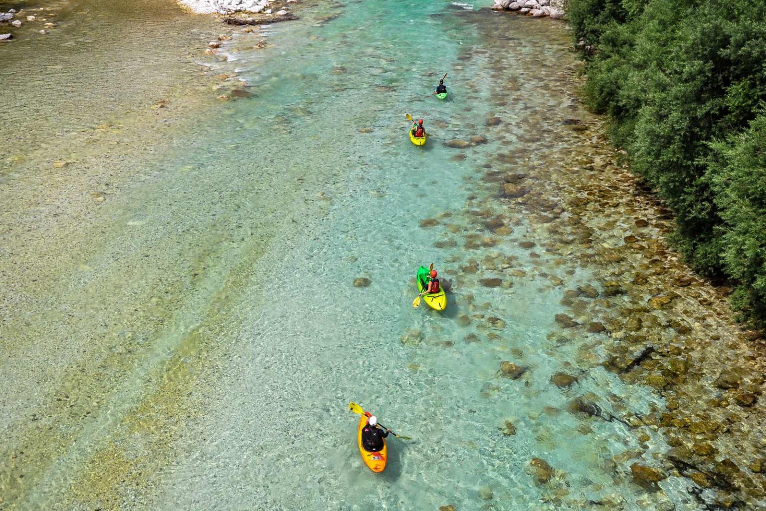 Guided sit-on-top kayak trip
