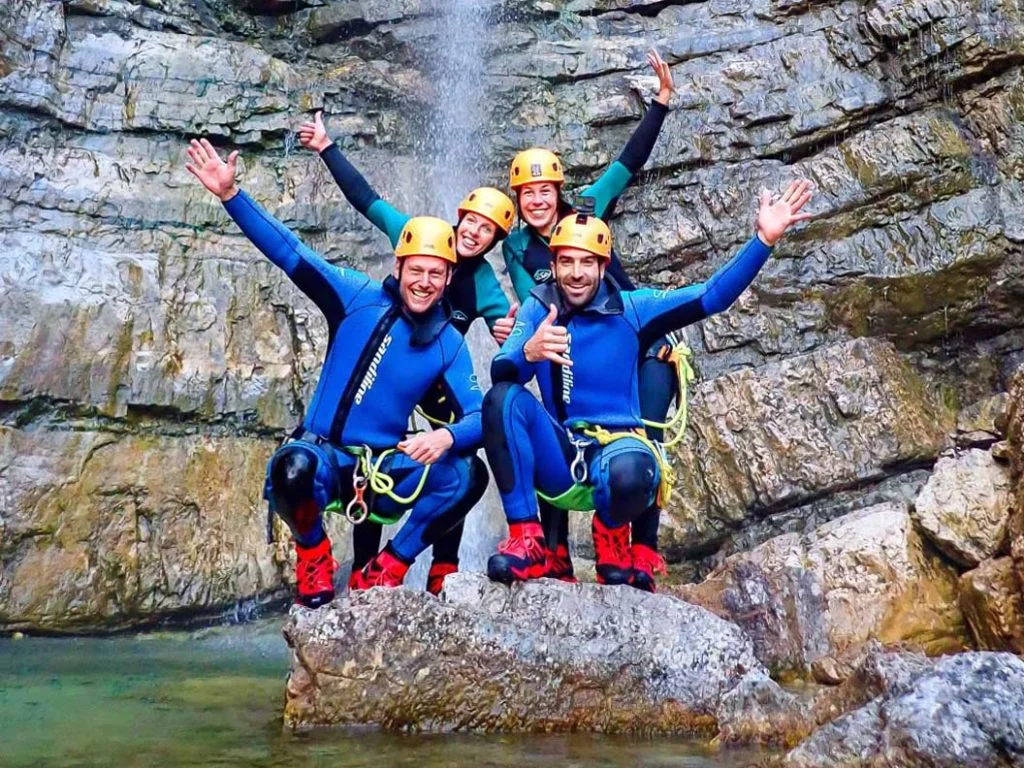 Cover photo canyoning